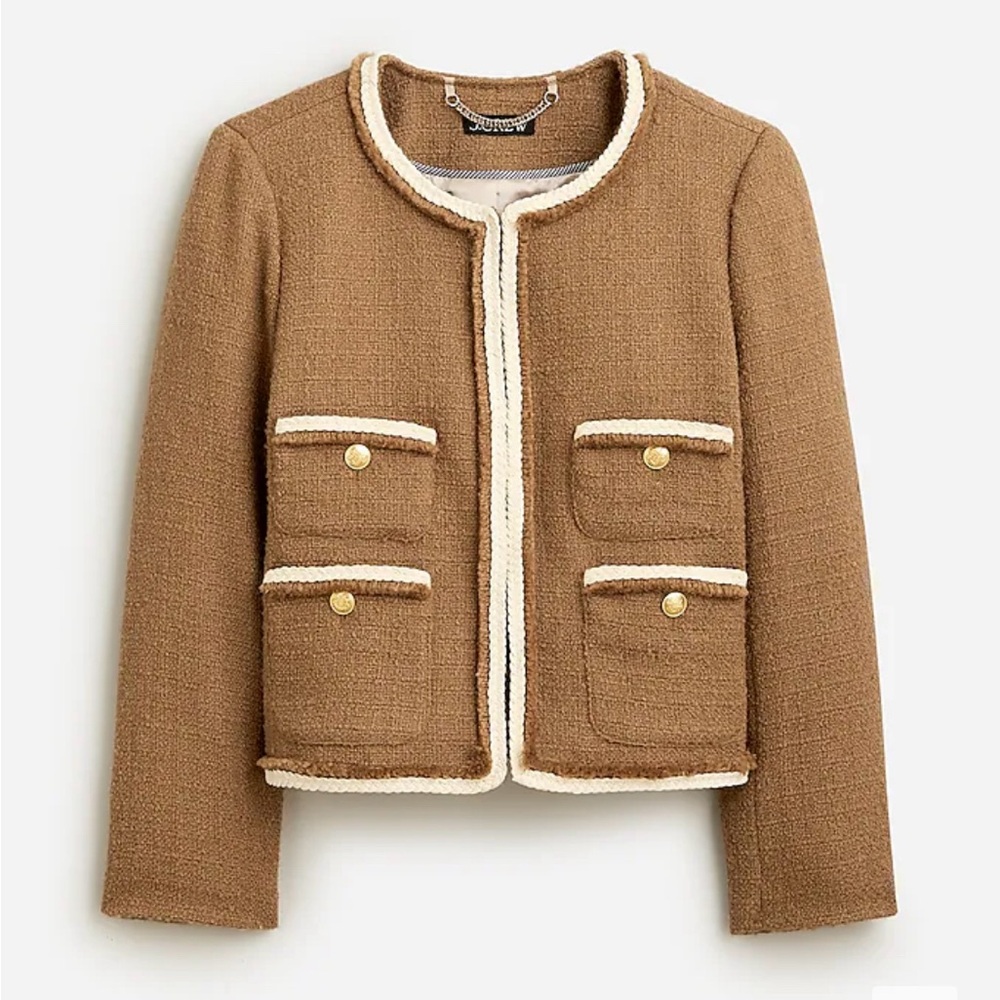 J. Crew Frances Lady Jacket in Maritime Tweed NWT